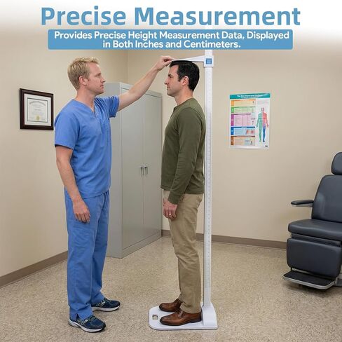 Height Measuring Rod freestanding Portable, Adjusting Height from 8-82 inch/20-210 cm, Medical Portable Stadiometer Height Rod, Unit with cm and inch, Height Measuring Device for Home, Gym, Office in Kuwait