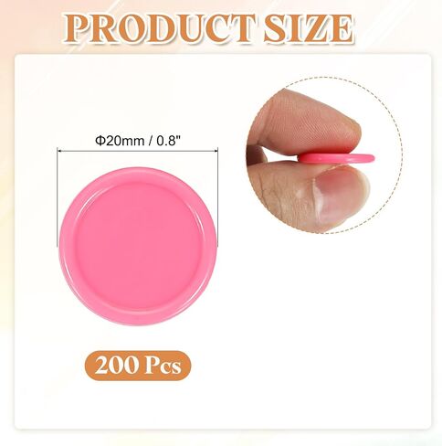 uxcell 100Pcs 0.8 Inch Plastic Poker Chips, Mini Bingo Chips Learning Counters Counting Counters Disks Markers Opaque Game Tokens for Game Play Math Counting, Pink in Kuwait