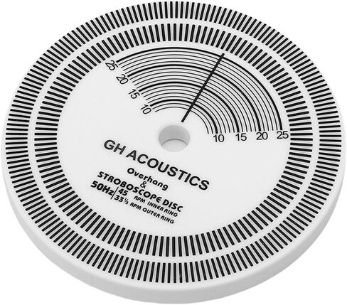 Diyeeni HiFi Turntable Strobe Disc Mat PVC, Stroboscope for Rotational Speed Detection, Record Player Calibration Tool with Alignment Guides for 33/45 RPM in Kuwait