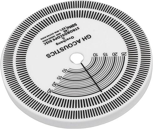 Diyeeni HiFi Turntable Strobe Disc Mat PVC, Stroboscope for Rotational Speed Detection, Record Player Calibration Tool with Alignment Guides for 33/45 RPM in Kuwait