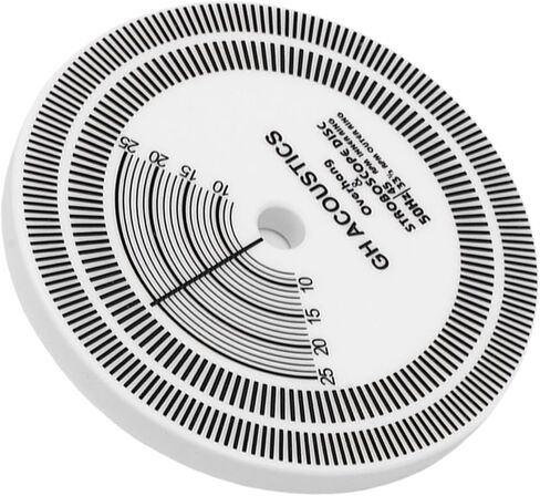 Diyeeni HiFi Turntable Strobe Disc Mat PVC, Stroboscope for Rotational Speed Detection, Record Player Calibration Tool with Alignment Guides for 33/45 RPM in Kuwait