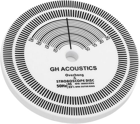 Diyeeni HiFi Turntable Strobe Disc Mat PVC, Stroboscope for Rotational Speed Detection, Record Player Calibration Tool with Alignment Guides for 33/45 RPM in Kuwait
