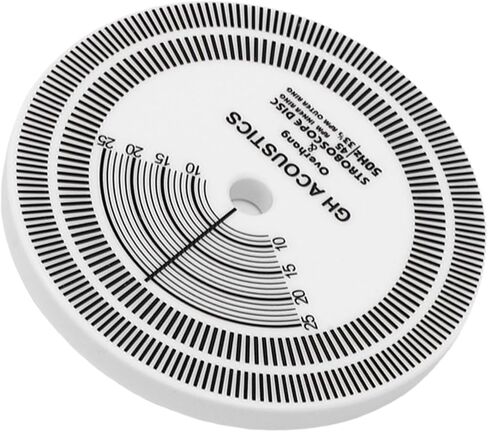 Diyeeni HiFi Turntable Strobe Disc Mat PVC, Stroboscope for Rotational Speed Detection, Record Player Calibration Tool with Alignment Guides for 33/45 RPM in Kuwait
