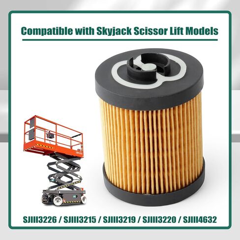 YUXIVCNE 104254 Hydraulic Return Filter Compatible with Skyjack SJIII3215 SJIII3219 SJIII3220 SJIII3226 SJIII4632 Scissor Lift Aerial Work Platform Hydraulic Filtration Part Replaces 104-254 in Kuwait