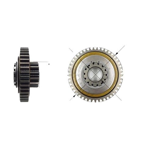 Motorcycle Starter Reduction Gear Shift Kit Start Double Gear Compatible with NC250 Engine KEWS K16 K23 KAYO STN BSE in Kuwait