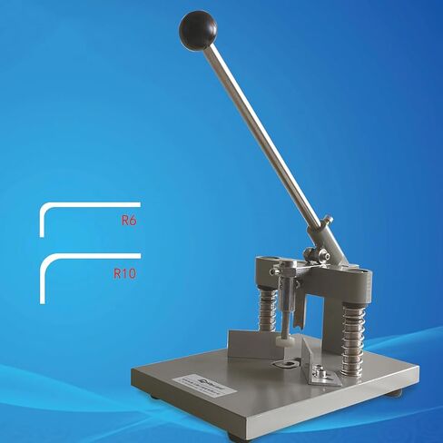 قاطعة زوايا الطاولة، قاطعة زوايا يدوية، نصف قطر الزاوية: R6mm + R10mm، سمك تغذية الورق قابل للتعديل/موضع القطع/حواف ناعمة، لأنواع الورق المختلفة in Kuwait