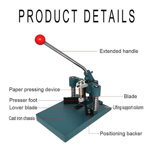 Manual Corner Rounding Machine, Corner Rounder Punch, Maximum 3cm Height Cutting/250mm Extended Handle, for Business Cards in Kuwait