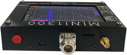 Upgraded Mini1300 Antenna Analyzer 0.1-1300MHz 4.3" TFT Touch Screen RF Vector Network Analyzer Labeled SMA Calibration Kit Portable HF VHF UHF SWR Meter Aluminum Alloy Shell Full Bands in Kuwait