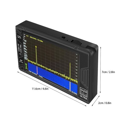 2026 TinySA Ultra Handheld Spectrum Analyzer 100kHz-5.4GHz 4-Inch Touchscreen, Signal Generator 32GB SD Card 5000mAh Battery Portable RF Test Device in Kuwait