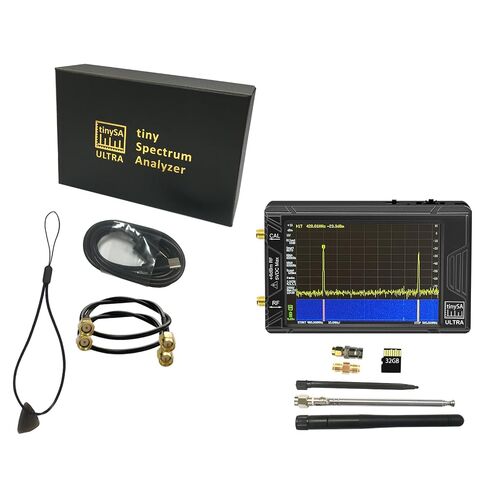 2026 TinySA Ultra Handheld Spectrum Analyzer 100kHz-5.4GHz 4-Inch Touchscreen, Signal Generator 32GB SD Card 5000mAh Battery Portable RF Test Device in Kuwait