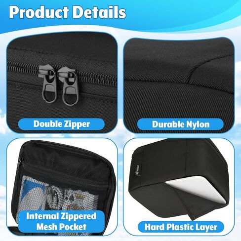 Card Shuffler Carry Bag Electric Shuffling Machine Storage Bag Portable Automatic Poker Shuffler Carrying Case with Handle for Outdoor Travel, Home Party (Case Only) in Kuwait