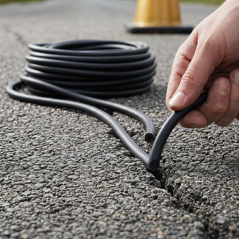 3pcs Epdm Concrete Expansion Joint Strips 33ft Total Length Black Backer Rod for Caulking, Versatile Filling Solution Preventing Dust and Debris for Outdoor Wall Cracks and Door in Kuwait
