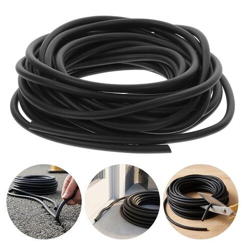 3pcs Epdm Concrete Expansion Joint Strips 33ft Total Length Black Backer Rod for Caulking, Versatile Filling Solution Preventing Dust and Debris for Outdoor Wall Cracks and Door in Kuwait
