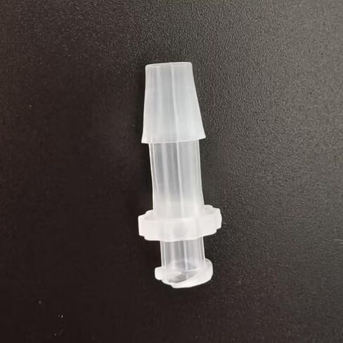 100pcs Male Luer to Barb Connectors Durable PP Plastic Hose Fittings for Lab Food Use(5/32inch Female L-Type) in Kuwait