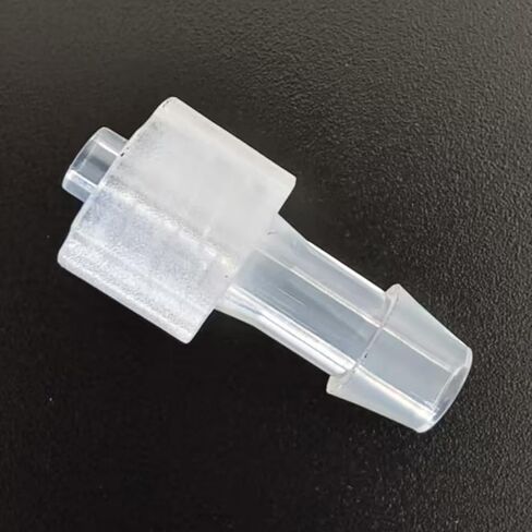 100pcs Male Luer to Barb Connectors Durable PP Plastic Hose Fittings for Lab Food Use(5/32inch Female L-Type) in Saudi Arabia