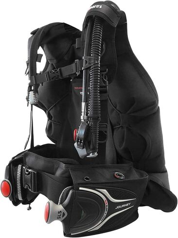 Mares Journey 3.0 غوص سكوبا BCD للتضخم الخلفي مع جيوب وزن مدمجة - معدات غوص سكوبا - غوص سكوبا BCD BCD - سفر BCD - نظام غوص BCD - غوص سكوبا BCD - متوسط in Kuwait