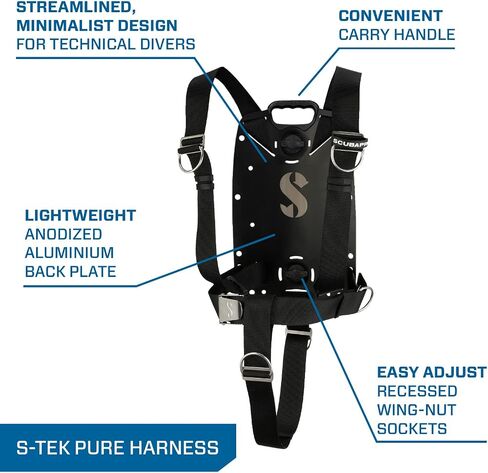 سرج SCUBAPRO S-Tek Pure، مع لوحة خلفية من الألومنيوم in Kuwait
