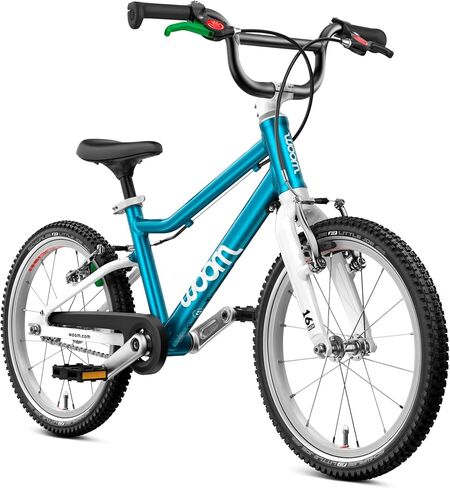 woom GO 3 / GO 3 AUTOMAGIC Kids’ Bike, 16-Inch Lightweight Bicycle for Ages 4–6, Handbrakes, Steering Limiter, Chainguard, Boys & Girls in Kuwait