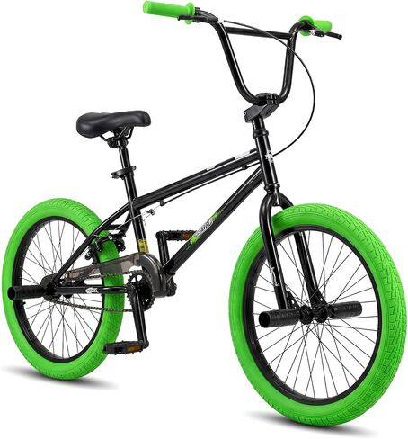 دراجة Olakids Kids BMX، دراجة حرة مقاس 20 بوصة مع 4 أوتاد إطار من الصلب الكربوني، مقعد قابل للتعديل للمبتدئين من مستوى الدراجين الأولاد والبنات in Kuwait