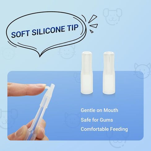 Mibest Pet Pill Shooter for Dogs and Cats, Soft Silicone Tip Pet Piller, One-Handed Pill Gun for Pets, Reusable Easy-Clean Pill Dispenser for Tablets and Capsules, Stress-Free Oral Medication Tool in Kuwait