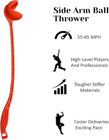 CRAFTILE® Side Arm Ball Thrower for Cricket - Cricket Side Arm Ball Thrower Stick for Speed, Practice, & Training - Ball Thrower for Kids Cricket & Softball, Tennis Ball Thrower for Cricket Practice in Saudi Arabia