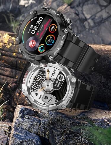 ZJX Smartwatch with Earbuds, 2-in-1 Sports Watch with Pedometer, 1.53-inch Rugged Fitness Watch, Calorie, Sleep Monitor, Heart Rate Monitor, 100+ Exercise Modes for iOS and Android in Kuwait