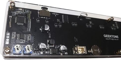 محلل طيف موسيقى LED، محلل طيف الصوت، DSP مدمج، شاشة LED، 20 شريحة/15 مستوى، مضخم شاشة VU متر، 5-12 فولت، يدعم تعديل EQ، للسيارة والمنزل., أسود in Kuwait