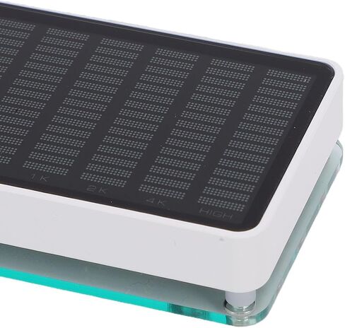 ضوء طيف إيقاع الموسيقى، محلل بصري LED زجاجي معدني 384 مصباح LED 16 × 24 شاشة عرض مزدوجة المدخلات قابلة للتعديل ديكور لتخطيط الصوت المكتبي وإنشاء محتوى الألعاب in Kuwait