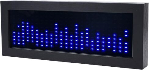 PUSOKEI Audio Spectrum Visualizer, Dual Mode Music Rhythm Lamp with Mic & Line Input, Adjustable Sensitivity Audio Spectrum Analyzer for Gaming PC HiFi Music Parties (Blue) in Kuwait
