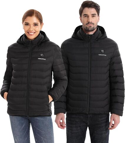 سترة Venustas للتدفئة مع بطارية (2XL) + جوارب قابلة للتدفئة (XL) للجنسين لتدفئة الشتاء in Kuwait