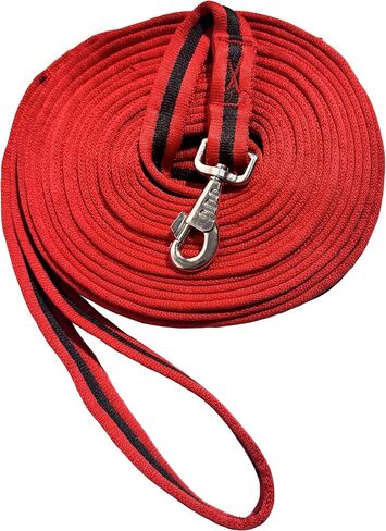 Horse Lunge Line, 26 ft / 8m, Flat Lunge Line with Heavy Duty Swivel Snap for Horses Daily Training | Durable Equestrian Lunge Rope for Lunging, Ground Work in Kuwait
