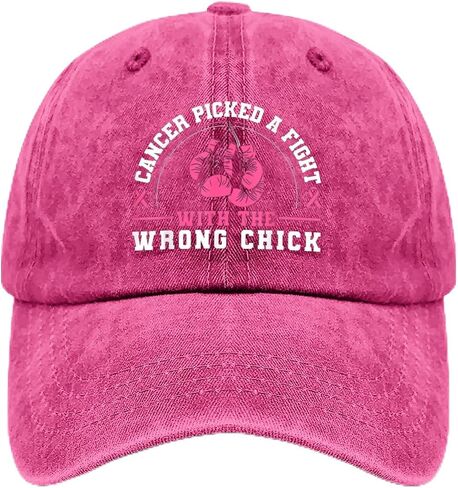 Cancer Picked A Fight with THE Wrong Chick Hats for Women Stylish Washed in Kuwait