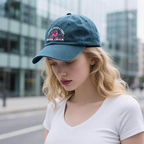 Cancer Picked A Fight with THE Wrong Chick Hats for Women Stylish Washed in Kuwait