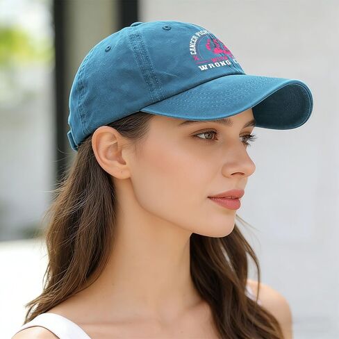 Cancer Picked A Fight with THE Wrong Chick Hats for Women Stylish Washed in Kuwait
