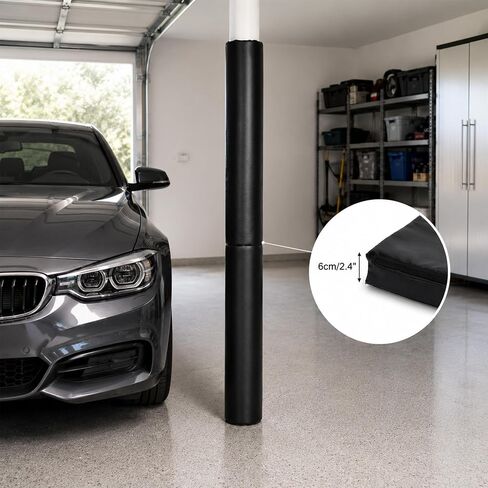 6 Feet Tall Round and Square Pole Pad, Wrap Around Pole & Post Padding, 2" Thick Heavy Duty Pole Pads, Fits 2.5" Diameter for Outdoor, Gyms, Garages, Pole wrap & Basement Pole Protector in Kuwait
