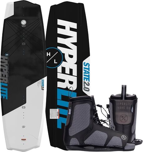 Hyperlite State 2.0 Jr. حزمة لوح التزلج للأطفال، 125 سم مع روابط ريمكس، مقاسات 4-8 in Kuwait