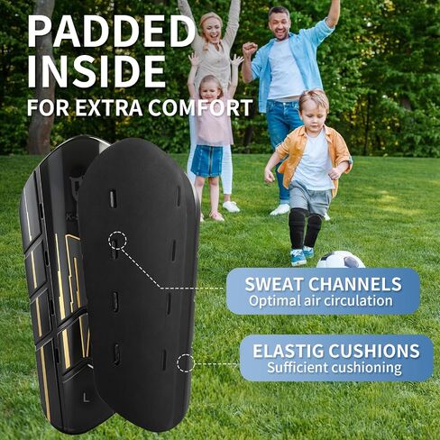 واقيات ساق كرة القدم K-Shield للأطفال والبالغين، وسادات واقية لساق كرة القدم 2 أكمام جورب، فتحات تهوية خفيفة الوزن لحماية الساق للأولاد والبنات والرجال والنساء in Kuwait