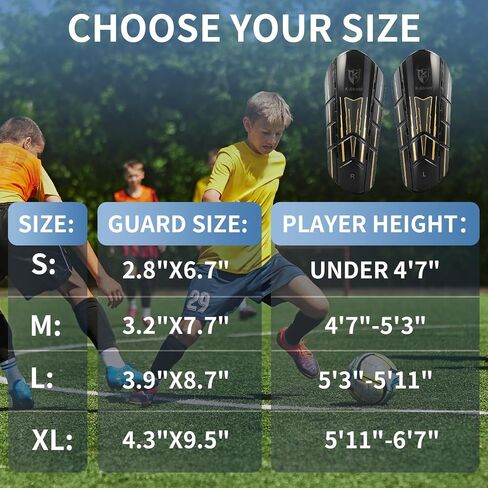 واقيات ساق كرة القدم K-Shield للأطفال والبالغين، وسادات واقية لساق كرة القدم 2 أكمام جورب، فتحات تهوية خفيفة الوزن لحماية الساق للأولاد والبنات والرجال والنساء in Kuwait