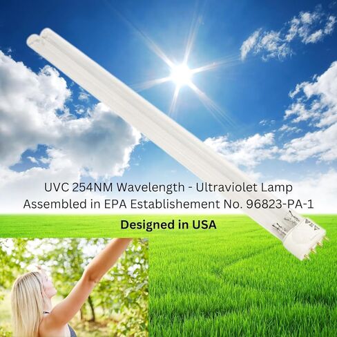 LSE Lighting UC100E1014 36W UV Lamp Intended for UC100A1054, UC100A1013, UC100E1014, UC100E1030, UV100A1018, UV100A1059, UV100A2008, UV100E2009 | High Performance Replacement Bulb | Designed in USA in Kuwait