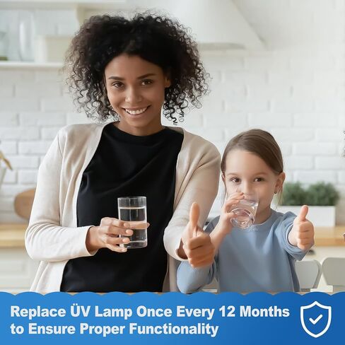 مصباح بديل AQ-ÜV-L330C Üv متوافق مع فلتر مياه المنزل بأكمله Aquasana، لمبة Üv لأنظمة AQ-Üv-10C المصنوعة في يوليو 2019 أو في وقت لاحق (عبوة واحدة) in Kuwait