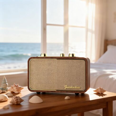 Retro Bluetooth Speaker with AM/FM Radio, Portable, Wireless in Kuwait