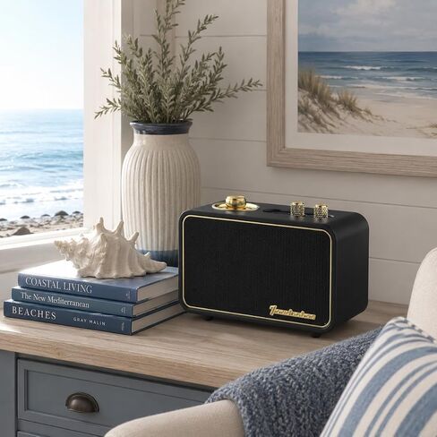 مكبر صوت بلوتوث Retro Wooden Portable Bluetooth مكبر صوت خمر اللاسلكي ， AM/FM إلكترونيات الاتصال الهاتفي للمنزل ، مثالي للمقهى ، الزخرفة القديمة ، غرفة النوم (Apur Retro Orange) in Kuwait