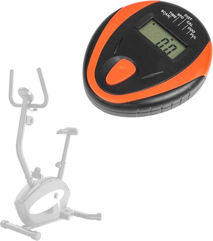 Stationary Bike Speedometer LCD Monitor Replacement, Digital Exercise Bicycle Display with Heart Rate Measurement, Shows Time Speed Distance Calorie Tracking Fit for 3.5mm Jack/1/8" TS Sleeve Cable in Kuwait