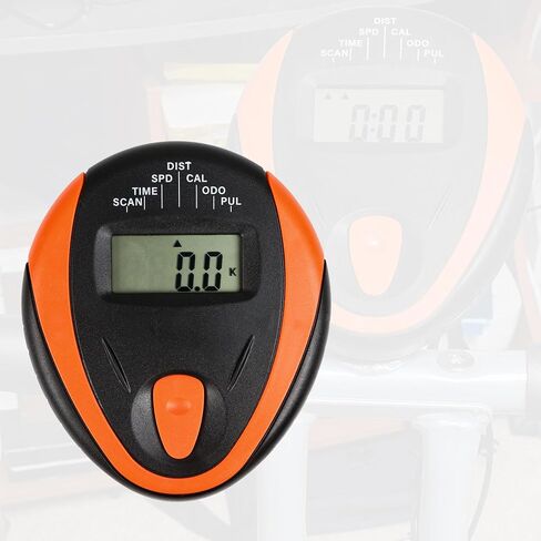 Stationary Bike Speedometer LCD Monitor Replacement, Digital Exercise Bicycle Display with Heart Rate Measurement, Shows Time Speed Distance Calorie Tracking Fit for 3.5mm Jack/1/8" TS Sleeve Cable in Kuwait