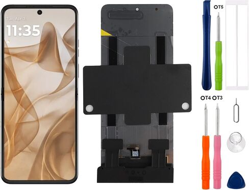 شاشة LCD رقمية بديلة متوافقة مع Moto Razr 50/50 Ultra/razr+ 2024 / Razr 2025 / Razr 60 شاشة LCD تعمل باللمس مع أدوات إصلاح - 6 بوصات in Saudi Arabia