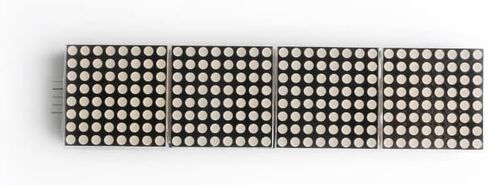 2Pcs MAX7219 Dot Matrix Display 4 in 1 Integrated Display 4 Dot Matrix Integrated Display Screen Module Microcontroller Controls Red Color LED Electronic Components 5V in Kuwait