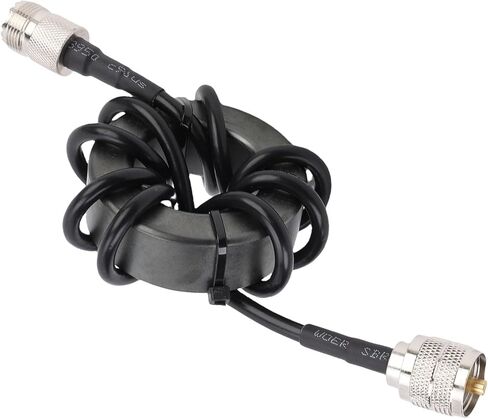 EBTOOLS Shortwave Choke Magnetic, 1.8 to 30MHz 1: Current Type Balun, 1000W Anti Interference Shortwave Choke Coil Magnetic in Kuwait