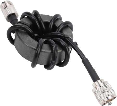 EBTOOLS Shortwave Choke Magnetic, 1.8 to 30MHz 1: Current Type Balun, 1000W Anti Interference Shortwave Choke Coil Magnetic in Kuwait