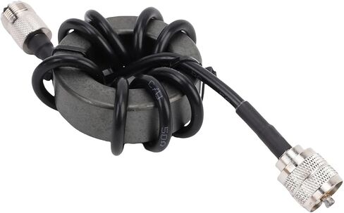 EBTOOLS Shortwave Choke Magnetic, 1.8 to 30MHz 1: Current Type Balun, 1000W Anti Interference Shortwave Choke Coil Magnetic in Kuwait