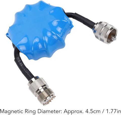 EBTOOLS Shortwave Choke المغناطيسي، 1:1 Balun الحالي، .8-30MHz ملف خنق الوضع المشترك مع موصل M ذكر M أنثى، ملف HF لمرشح الضوضاء in Kuwait